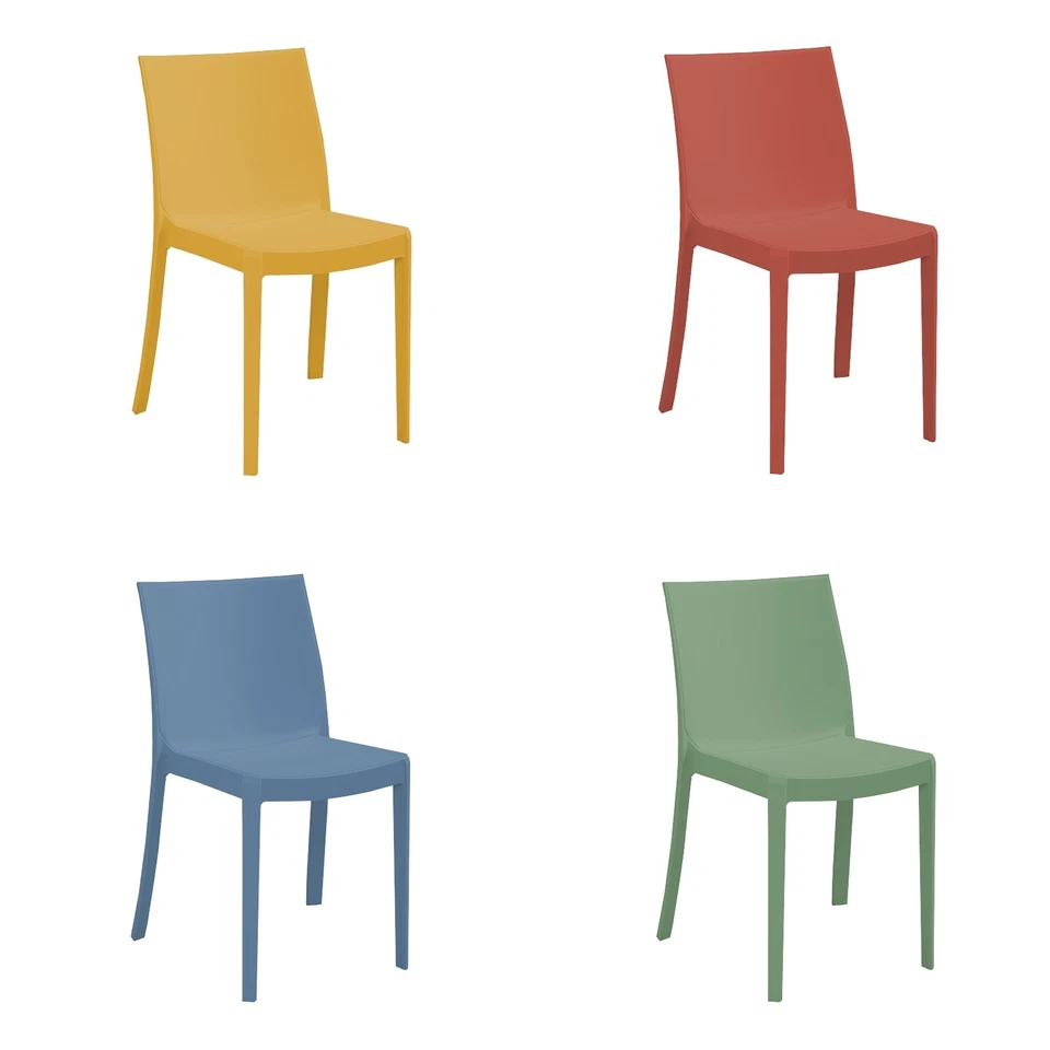 Sedia Da Esterno PERLA In Polipropilene Design Impilabile - Immagine 1 di 1