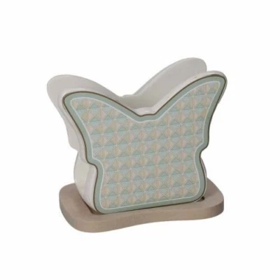 Portatovaglioli Farfalla Porcellana Diamantino Brand  90201 - Immagine 1 di 4