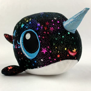 Fiesta Narwal Einhorn Wal Plüschtier Stofftier Mond leuchtende Sterne C18533 - Bild 1 von 10