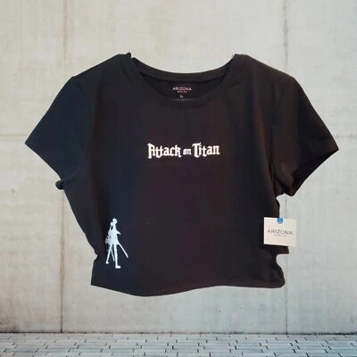 AOT Crop Top anime Rewirked Clothes Arizona Brand USA Made Women Ladies  - Image 1 of 4