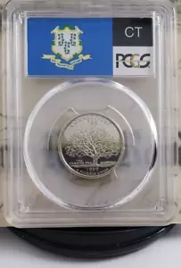 1999-S State Label - Quarter - Connecticut - PCGS PR70DCAM - Tops! 3396 - Picture 1 of 6