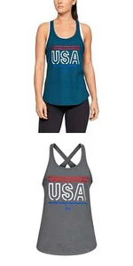 Under Armour Women Freedom Usa Outdoor Tank Top - Picture 1 of 5