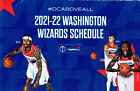 2021-22 Washington Wizards Pocket Schedule Capital One Kuzma Beal Harrell Go Wiz