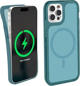 iHome Velo Silicone Case for iPhone 15 Pro, MagSafe Compatible, Dark Blue - Zdjęcie 1 z 7