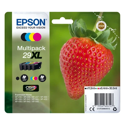 Original Epson 29XL 29 XL Multipack Tinte Patronen Druckerpatronen Erdbeerserie - Bild 1 von 3