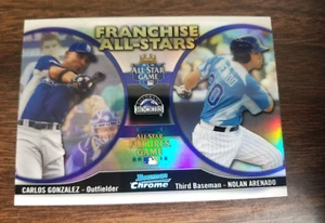 NOLAN ARENADO 2012 BOWMAN FRANCHISE ALL-STARS REFRACTOR FAS-GA ROCKIES/CARDINALS - Picture 1 of 2