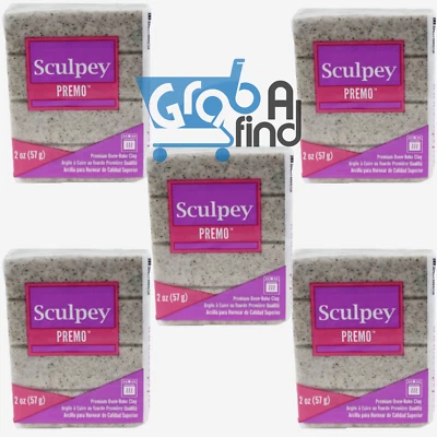 Sculpey Premo Accents 2oz Gray Granite 5 Pack Foto 1 de 3