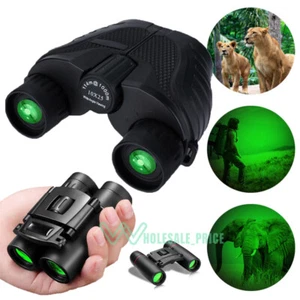 binoculares de visión nocturna telescopio de caza Plegables Para Viaje + Estuche - Picture 1 of 27