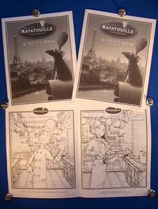 WALT DISNEY PICTURES RATATOUILLE THREE OPENING DAY JUNE 29, 2007 ACTIVITY BOOKS! - Picture 1 of 11