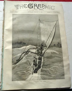 6 de agosto de 1877 'periódico gráfico: cowes isla de vela de wight impresiones: punjab india - Imagen 1 de 24