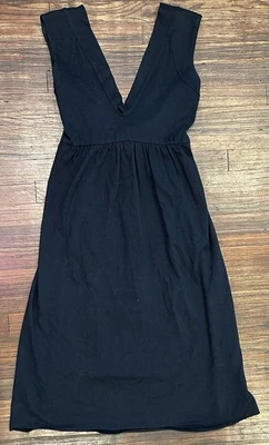 Marni Women’s Size 40 Black Cape Sleeve Tie Back Dress V Neck - Image 1 of 4