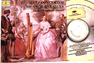 HARP CONCERTOS by NICANOR ZABALETA (CD) Handel/Wagenseil/Mozart VG Cond ShipFree - Picture 1 of 4