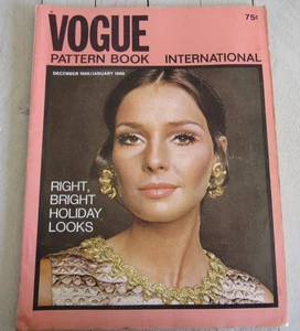 Vintage International Vogue Pattern Book December 1968 / January 1969 Fashion - Picture 1 of 5