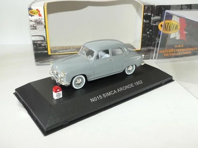 SIMCA ARONDE 1952 Gris NOSTALGIE N015 1:43 - Photo 1/2