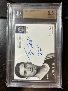2017-18 Encased TJ Leaf Rookie RC Auto #/99 Pacers BGS 9.5 Insc “22” Bb - Picture 1 of 1