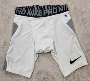 Nike Pro Hyperstrong Baseball Compression Shorts Boys Medium White Thigh Fit - Picture 1 of 11