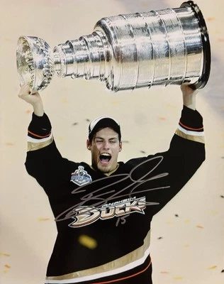 ¡Foto 8x10 firmada por Ryan GETZLAF! ANAHEIM PATOS LEYENDA! ¡TAZA STANLEY! HOF! Con certificado de autenticidad Foto 1 de 2