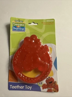 Sesame Street Beginnings Nuevo Juguete Mordedor Elmo GRATIS DE BPA, Nuevo, En Paquete Foto 1 de 2