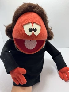 Vintage Puppet Productions Puppet Desoto,TX Orange Body, Brown Hair, Black Shirt - Picture 1 of 14