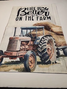 Gartenfahne Life Is Better On The Farm 11x17 Sackleinen - Bild 1 von 1