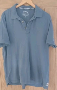 Fat Face Men's Short Sleeved Polo Shirt XL Blue 100% Cotton - Picture 1 of 4