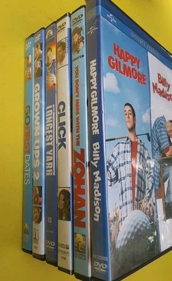 Adam Sandler 7 DVD Lot: 50 First Dates, Click, Zohan, Madison, Gilmore, Longest Foto 1 de 3