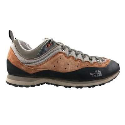 The North Face Men's Size 9 Buildering Brown Grey Vibram Sole Hiking Shoes FAIR - Image 1 of 4