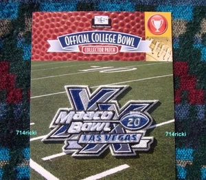 2011 MAACO Las Vegas Bowl 20th Anniversary Patch Boise State vs Arizona State - Picture 1 of 1