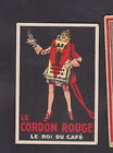 Ancienne  étiquette allumettes Belgique BN27830 Le Cordon Rouge  Café 
