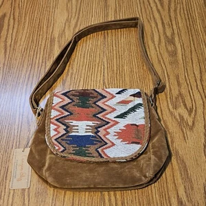 Neu mit Etikett Canyon Sky aztekischer Stil Handtasche Southwestern Schulterriemen Druckknopfverschluss - Bild 1 von 11