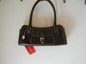DOONEY & BOURKE- AMBER MEDIUM EAST /WEST TOP ZIP EMBOSSED BAG FOR WOMAN - Picture 1 of 3