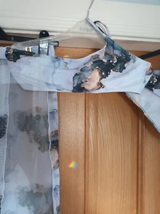 Stylish 3 piece Grey And Gold bikini and coverup skirt size L - Picture 1 of 10
