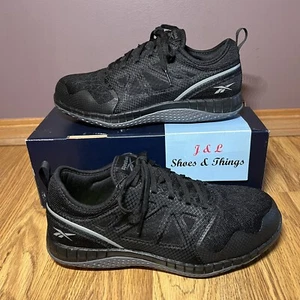 Reebok Zprint Work Unisex Athletic Shoes Black Gray RB251/4251 W 8.5M Mens 6.5M - Picture 1 of 15