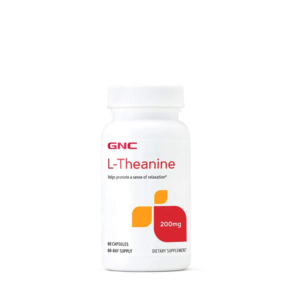 GNC L-Teanina 200mg 60 Cápsulas (EXP:06/2026) - Imagem 1 de 1