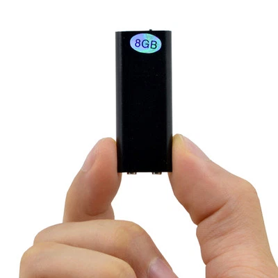 MICRONIC Ultra Thin 8GB Digital Voice Recorder - Super Sensitive Microphone & MP3 Player