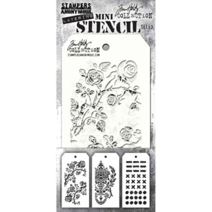 Mini plantilla de capas Tim Holtz ~ JUEGO 53 ~ THMST053 ~ Estampadoras anónimas - Imagen 1 de 1