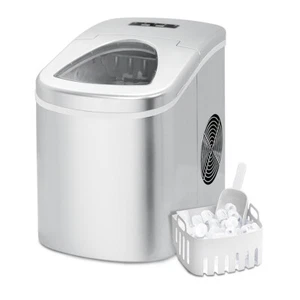 Smad Eiswürfelmaschine, Eiswürfelbereiter, 12kg 24h,2,2 Liter Wassertank, - Bild 1 von 12