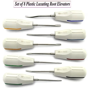 Set di 8 Lussazione Dentale Di Estrazione Chirurgica Luxating Radice Elevatori - Imagen 1 de 9