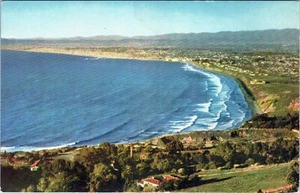 Los Angeles County West Coast Beaches Postcard Unposted  - Picture 1 of 2