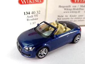 Wiking 134 40 32 Audi TT Roadster Mauritiusblau Metallic, HO, 1:87, OVP - Picture 1 of 8