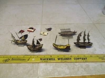 Lote De Colección Modelos Plásticos Ideales Años 60 Barco Barco Chatarra Vikingo Santa María Constitu Foto 1 de 4