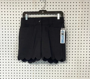 BEACHTIME by Lulu-B Black Scallop Hem Shorts w/ UPF50+ Sun Protection - Picture 1 of 1