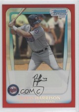 2011 Bowman Draft Chrome Prospects Red Refractor /5 Travis Harrison #BDPP41