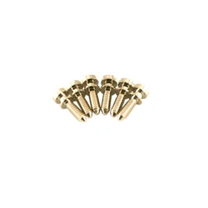 Kluson USA Brass Intonation Screw Set Of 6 For Nonwired ABR-1 Bridge Nickel - Picture 1 of 3