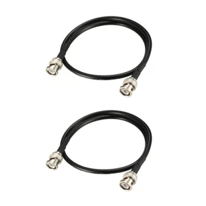 RG58 Câble Coaxial BNC Mâle À BNC Mâle Connecteurs 50 Ohm 20Pouces 2Pcs - Photo 1/5
