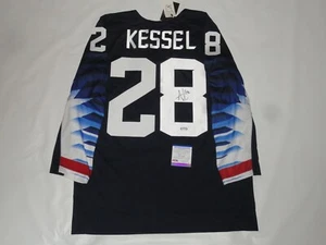 AMANDA KESSEL SIGNED 2018 OLYMPICS TEAM USA HOCKEY JERSEY LICENSED PSA COA - Picture 1 of 4