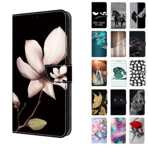 Handy Tasche für Samsung Galaxy S10 S9 S8 S7 S6 Edge Gemustert Schutz Hülle Etui - Picture 1 of 29