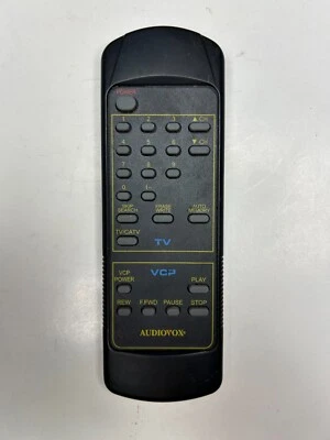 Audiovox 42L10003 Remote Control, Black - OEM for VBP3000 Portable VCR - Image 1 of 2