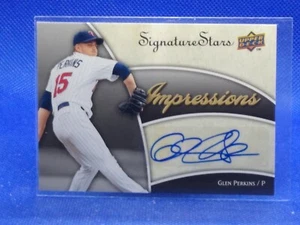 2009 Upper Deck Signature Stars Impressions Auto Glen Perkins #IMP-GP Auto - Picture 1 of 2