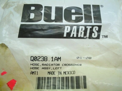 Manguera izquierda cruzada radiador motor Q0238.1AM Buell 1125 1125R 1125CR Foto 1 de 2